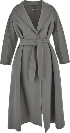 Max Mara Estruria jas van maagdelijke wol - Dames - Jas met riem - Grijs - 2XS - Wol - Jassen