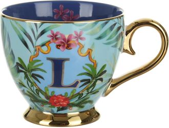 KASANOVA Tazza lettera L 450 ml Royal Garden porcellana
