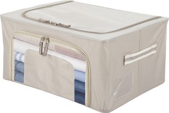 KASANOVA Scatola armadio 40x20x30 cm doppia cerniera tortora