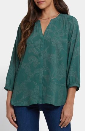 NYDJ Pintuck Top in Duvernet at Nordstrom, Size X-Large