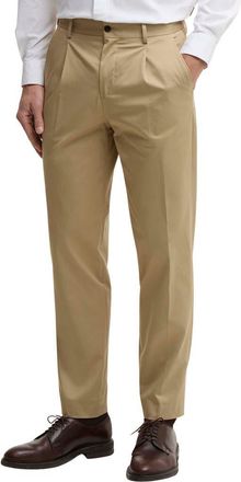 Barbour Bellamy Pleated Stretch Cotton Pants in Sand at Nordstrom, Size 32 X 32