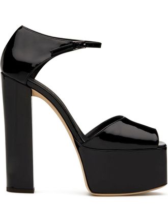 Giuseppe Zanotti Platforms met open neus - Zwart