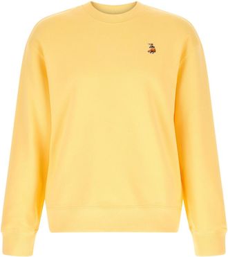 Maison Kitsun&eacute; Yellow Dreaming Fox Sweatshirt