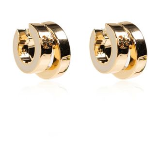 Tory Burch Orecchini Logo - - Accessories - Donna - Giallo - ONE SIZE