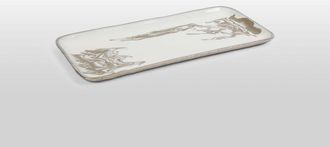 Lunares Dansbury Rectangle Tray in Silver at Nordstrom, Size Small