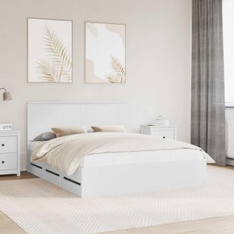 vidaXL Estructura De Cama Con Caj&oacute;n 160 X 200 Cm Madera Ingenieril Vidaxl