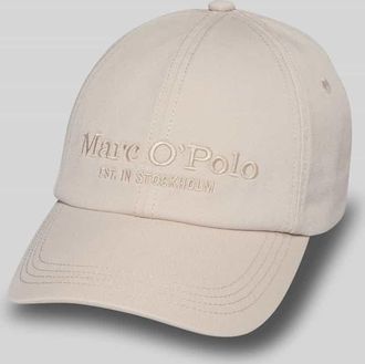 Marc O'Polo Basecap mit Label Stitching in Beige, Gr&ouml;&szlig;e 1