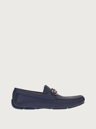 Ferragamo Uomo Driver ornamento Gancini Blu Taglia 41.5