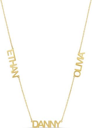 SHYMI Multi Name Charm Necklace in Gold at Nordstrom