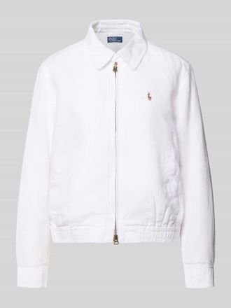 Polo Ralph Lauren Regular Fit Jacke aus reinem Leinen in Weiss, Gr&ouml;&szlig;e XL