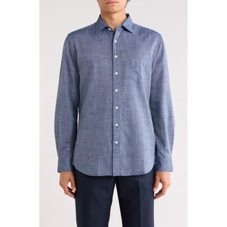 Rodd & Gunn Upper Charlton Sports Fit Button-Up Shirt in Cobalt at Nordstrom Rack, Size Xx-Large