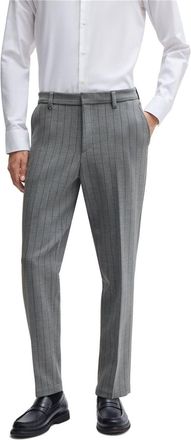 HUGO BOSS Mens Slim Fit Trousers in Medium Grey 030 - Size 36 (Waist)