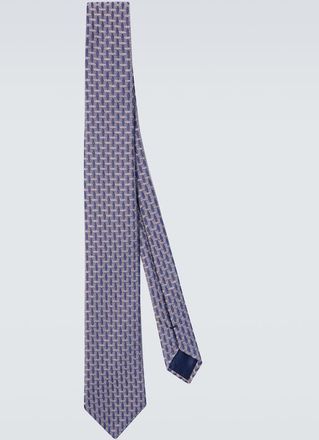 Giorgio Armani Silk-blend jacquard tie