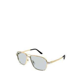 Cartier Sunglasses, male, Yellow, Size: 59 MM Santos Sunglasses