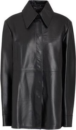 8 by YOOX LEATHER BELTED SHACKET