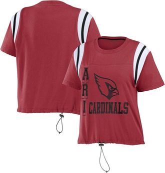 WEAR by Erin Andrews Womens WEAR by Erin Andrews Cardinal Arizona Cardinals Cinched Colorblock T-Shirt at Nordstrom, Size Xx-Large