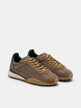 Hoff Bridge MKII leren en stoffen sneakers