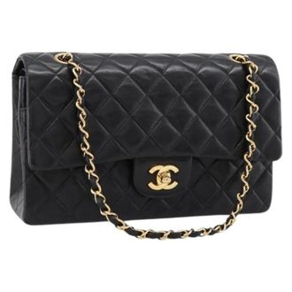 Chanel Pre-owned Vintage Schoudertas - Dames - Pre-owned - Zwart - Maat: ONE Size Leer