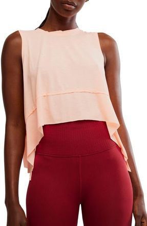 Free People FP Movement Tempo Tank Top in Pastel Peach at Nordstrom, Size X-Large