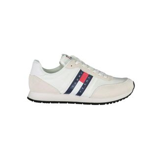 Tommy Hilfiger Witte Beige Polyester Heren Sneakers