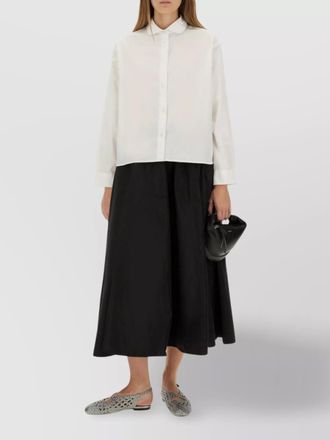 Aspesi midi flared skirt side pockets