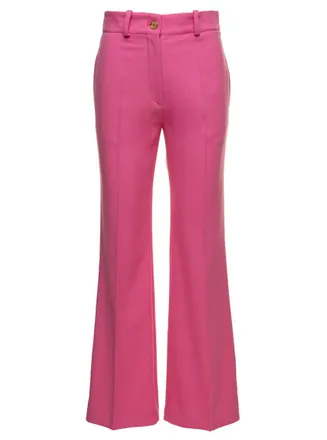 Patou Fuchsia Regular Flared Pants