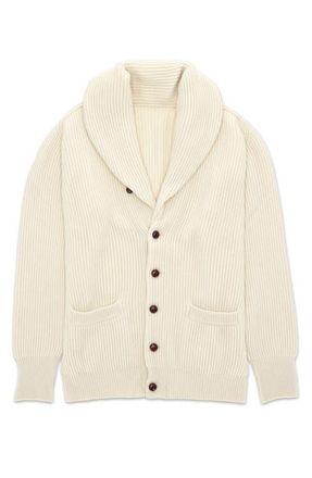 Fortela Stoke Cashmere Cardigan in Cream at Nordstrom, Size X-Large Eu