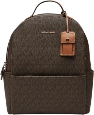 Michael Kors Sable Rugzak met Externe Zakken - Dames - Rugzakken - Bruin - ONE Size - Tassen