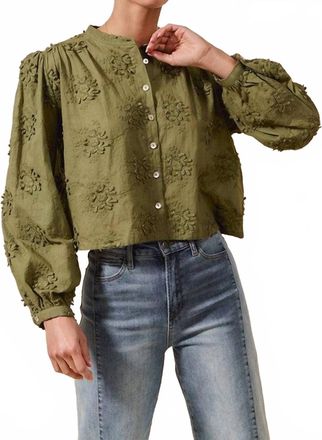 So Me Raelynn Blouse In Green