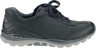 Gabor Blauwe Nubuck Rollingsoft Sensitive Schoenen - Dames - Sneakers - Zwart - 37 EU - Leer - Schoenen