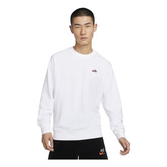 Nike Sportswear French Terry Crew-Neck Sweatshirt White FZ5203-100