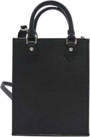 Louis Vuitton Pre-owned Mini Bags, female, Black, Size: ONE SIZE Pre-owned Petit Sac Plat Shoulder Bag