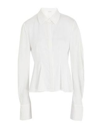 8 by YOOX SATIN LONG-SLEEVED SHIRT