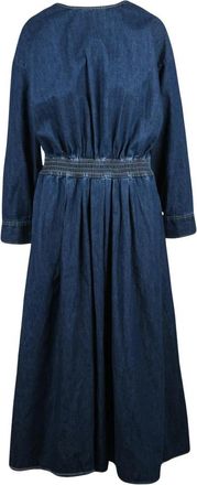 Bellerose Lange Denim Jurk - Dames - Casual kleedjes - Blauw - XS - Denim - Kleedjes