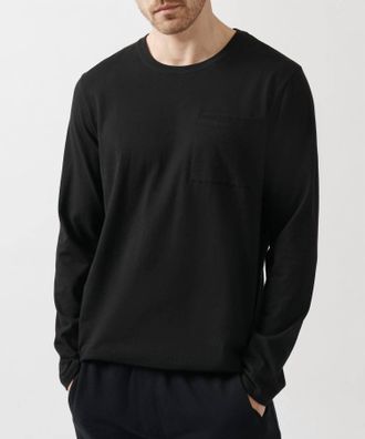 ATM Anthony Thomas Melillo Mens Compact Jersey Oversized Top In Black