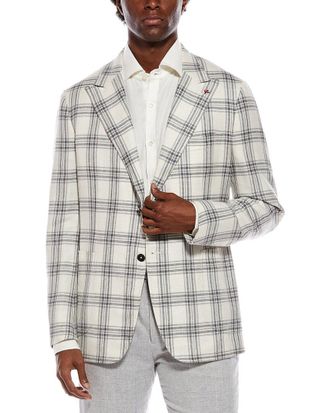 Isaia Wool, Silk, & Linen-Blend Blazer