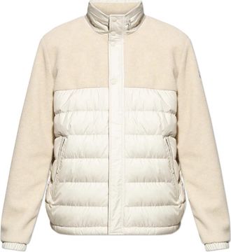 Moncler Mistral Down Jacket - Heren - Gewatteerde jassen - Beige - L - Polyester - Jassen