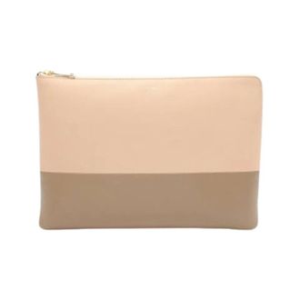 Celine Pre-owned Clutches, female, Beige, Size: ONE SIZE Pre-owned Vintage Leather Clutch