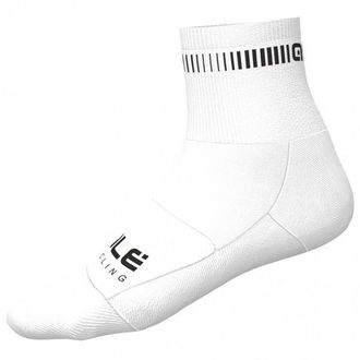 Al&eacute; Logo Q-Skin Socks Velosocken - Unisex | wei&szlig;