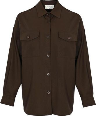 Max Mara Firmina Shirt In Levantine Wool
