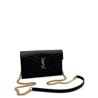 Saint Laurent Chevron Chain Shoulder Bag