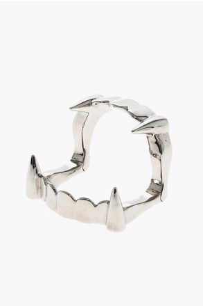 Raf Simons Bracciale VAMPIRE TEETH in Metallo Lucido taglia 1