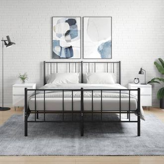 Berkfield Home Bedside Cabinets 2 pcs White 40x35x50 cm Engineered Wood | Size: 40 x 35 x 50 cm