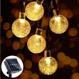 OEM Iluminaci&oacute;n Solar Para Jard&iacute;n, Guirnalda De Luces Led Para Exteriores De 100 Luces, 12 M De Longitud Iluminada, 1,8 Cm De Di&aacute;metro Exterior