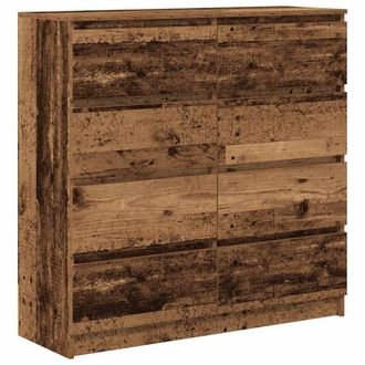 Berkfield Home Sideboard Old Wood 100x35x99 cm Engineered Wood in Brown | Size: 100 x 35 x 99 cm