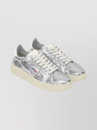 Autry dallas sequined low-top sneakers