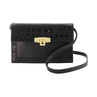 Coperni Mini Bolso Cruzado Croco All In One - Bags - Mujer - Negro - ONE SIZE