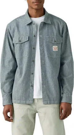 Levi's Stripe Button-Up Work Shirt in Washington Stripe Ii at Nordstrom, Size Xx-Large