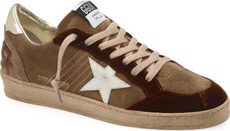 Golden Goose Ball Star Low Top Sneaker in Tabacco/Cognac/Milk at Nordstrom, Size 12Us