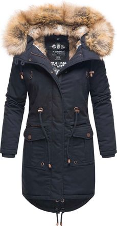 Navahoo Dames Winterjas Rosinchen - Klassieke Parka met Afneembare Kunstbontkraag
